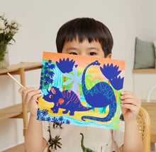 Load image into Gallery viewer, Tiger Tribe - Scratch Art - Dinosaurs