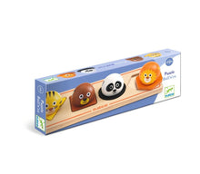 Load image into Gallery viewer, Djeco - Animal Ball'n'Co Large Button Wooden Puzzle