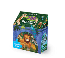 Load image into Gallery viewer, Crocodile Creek - Little Building 24 pc puzzle - Zoo