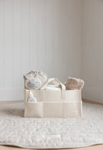 Load image into Gallery viewer, Linen Label - Nappy Caddy- Luxe Range- Snow