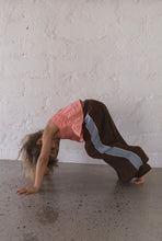 Load image into Gallery viewer, Illoura the Label - Lightweight Knit Pants Choc Contrast