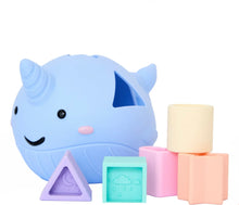 Load image into Gallery viewer, Jellystone - Narwhal Shape Sorter Pastel