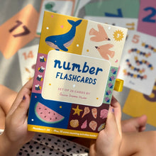 Load image into Gallery viewer, Illustrated Number Flashcards - Kids Toys Learning Education