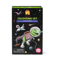 Load image into Gallery viewer, Tiger Tribe - Colouring Set - Dinos in Space