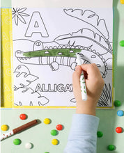 Load image into Gallery viewer, Journey of Something - Alphabet Safari Colouring Book Kit