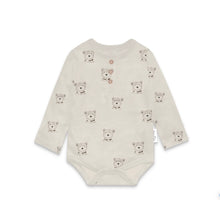 Load image into Gallery viewer, Aster & Oak - Byron Bear Henley Onesie