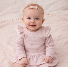 Load image into Gallery viewer, Aster & Oak - Lilly Bow Dress Onesie