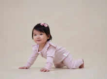 Load image into Gallery viewer, Aster & Oak - Lilly Bow Zip Romper