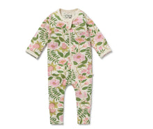 Load image into Gallery viewer, Wilson & Frenchy - Ma Fleur Organic Zipsuit with Feet