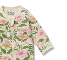 Load image into Gallery viewer, Wilson & Frenchy - Ma Fleur Organic Zipsuit with Feet