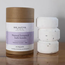 Load image into Gallery viewer, Bee Native - Lavender Botanical Bath Bomb