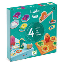 Load image into Gallery viewer, Djeco - Ludo Sea 4-in-1 Wooden Game
