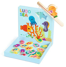 Load image into Gallery viewer, Djeco - Ludo Sea 4-in-1 Wooden Game