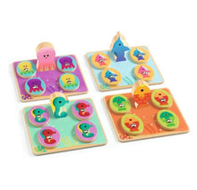 Load image into Gallery viewer, Djeco - Ludo Sea 4-in-1 Wooden Game