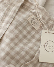 Load image into Gallery viewer, Linen Label - Oat Gingham - Robe
