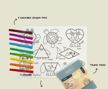 Load image into Gallery viewer, Hey Doodle - My First Shapes Colouring & Doodle Mat