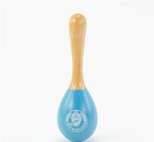 Load image into Gallery viewer, Rattlesnake - Blue Wooden Rattle