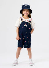 Load image into Gallery viewer, Goldie & Ace - Mini Strawberry Embroidered Burton Overalls