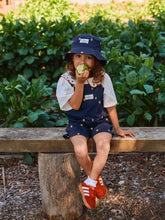 Load image into Gallery viewer, Goldie & Ace - Mini Strawberry Embroidered Burton Overalls