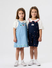 Load image into Gallery viewer, Goldie & Ace - Mini Strawberry Embroidered Burton Overalls