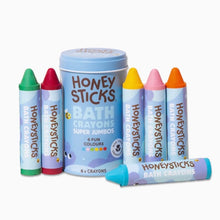 Load image into Gallery viewer, Honeysticks - Bath Crayons Super Jumbos 6pk