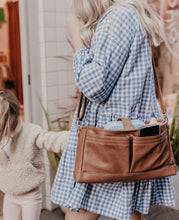 Load image into Gallery viewer, OiOi - Signature Pram Caddy - Tan Vegan Leather