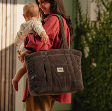 Load image into Gallery viewer, OiOi - Everyday Tote - Chocolate Brown Corduroy (Preorder September Delivery)