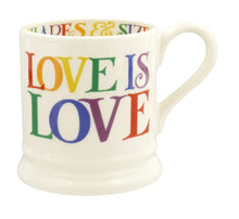 Load image into Gallery viewer, Emma Bridgewater - Rainbow Toast Love is Love 1/2 Pint Mug