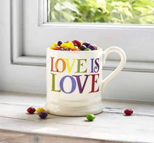 Load image into Gallery viewer, Emma Bridgewater - Rainbow Toast Love is Love 1/2 Pint Mug