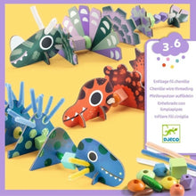 Load image into Gallery viewer, Djeco - Terrible Dinos Threading Kit