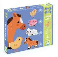 Load image into Gallery viewer, Djeco - At the Farm Progressive Puzzle Set for Toddlers