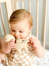 Load image into Gallery viewer, Winnie Parkes - Diplo the Dino - Dragon Natural Rubber Teether - BEIGE