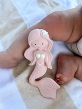Load image into Gallery viewer, Winnie Parkes - Maeve the Mermaid Natural Rubber Teether - BERRY