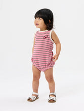 Load image into Gallery viewer, Goldie & Ace - Waffle Bubble Romper Pink