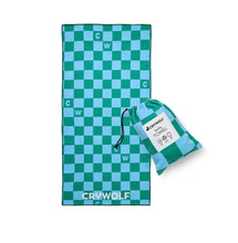 Load image into Gallery viewer, Crywolf - Rapid Dry Towel - Sea Green Check