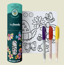 Load image into Gallery viewer, Hey Doodle - Flower Power Mini Colouring & Doodle Mat