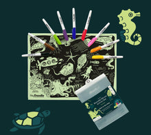 Load image into Gallery viewer, Hey Doodle - Glow-in-The-Deep Classic Colouring & Doodle Mat
