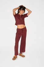 Load image into Gallery viewer, Atmosea - Beach Pj Pointelle Pants in Burgundy