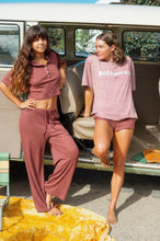 Load image into Gallery viewer, Atmosea - Beach Pj Pointelle Pants in Burgundy