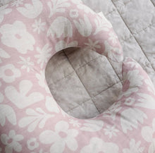 Load image into Gallery viewer, Linen Label - Moon Shape Nursing Pillow- Print Blush