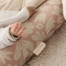 Load image into Gallery viewer, Linen Label - Baby Lounger Nest + Print Blush Linen Cover