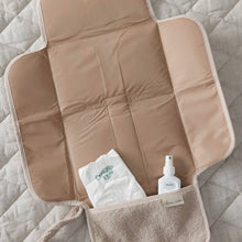 Load image into Gallery viewer, Linen Label - Teddy Nappy Change Mat Wallet - NUDE