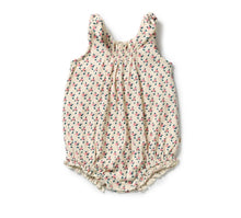 Load image into Gallery viewer, Wilson & Frenchy - Little Blossom Organic Crinkle Tie Playsuit