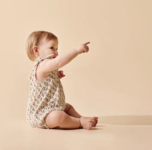 Load image into Gallery viewer, Wilson & Frenchy - Little Blossom Organic Crinkle Tie Playsuit