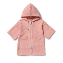 Load image into Gallery viewer, Wilson & Frenchy - Petal Pink Check Organic Terry Hooded Towel