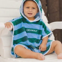 Load image into Gallery viewer, Crywolf - Baby Hooded Towel - Deck Stripe