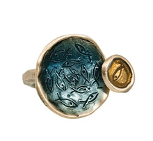 Load image into Gallery viewer, Pesci Che Volano - Costiera Ring - Blue / Mustard
