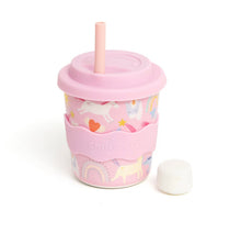 Load image into Gallery viewer, Chino Club - Pink Unicorn Kids Keep Cup 8oz