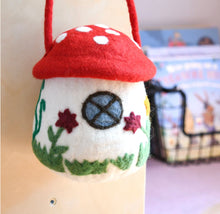 Load image into Gallery viewer, Tara Treasures - Felt Mushroom Toadstool Bag
