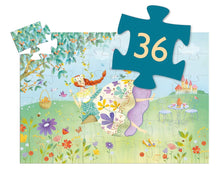 Load image into Gallery viewer, Djeco - The Princess Of Spring 36pc Silhouette Jigsaw Puzzle
